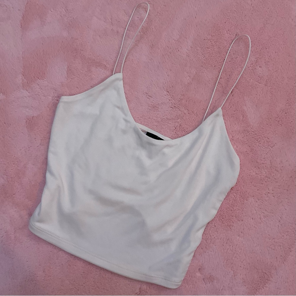 VOLCOM pale-pink mini tanktop